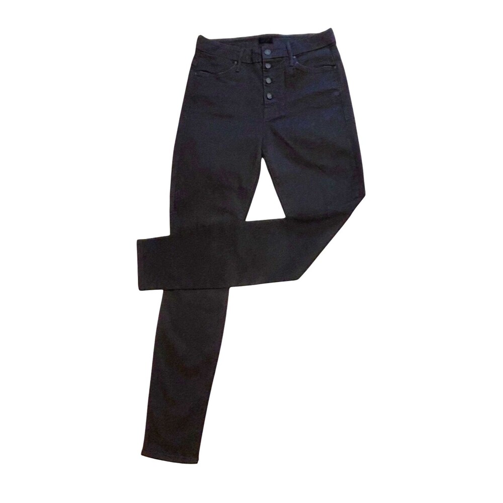 MOTHER The Pixie Not Guilty Black Button Fly Stretch Jeans Women’s 28